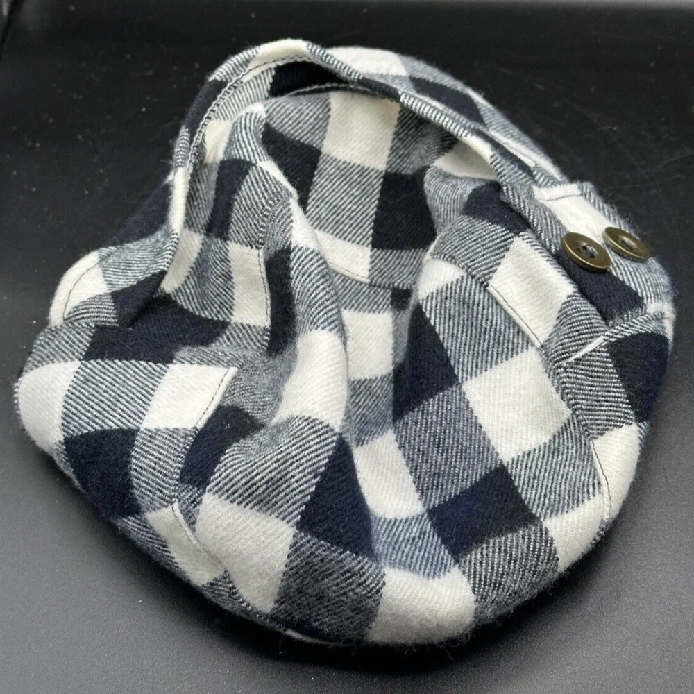 D&Y - Gatsby Newsboy Driver Flat Hat / Cap, Gingham or Plaid, 100% Acrylic - Picture 3 of 7